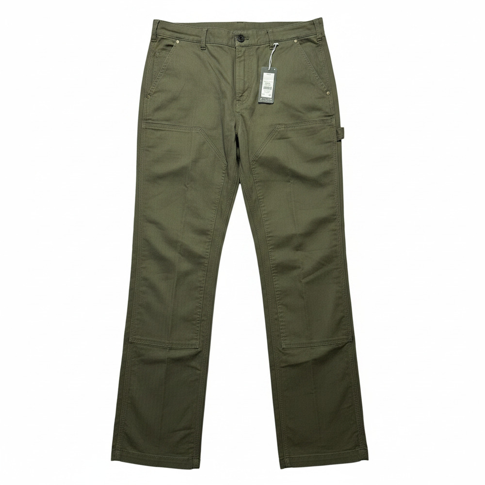 NWT Alpine Design Men's Utility Pants Herringbone Vintage Olive Green